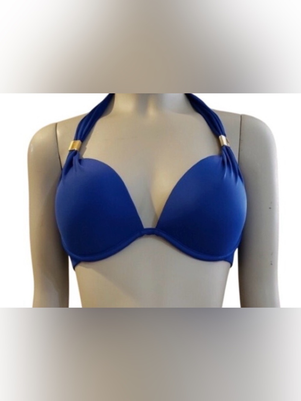 Victoria's Secret Royal Blue Push-Up Halter Bikini Top